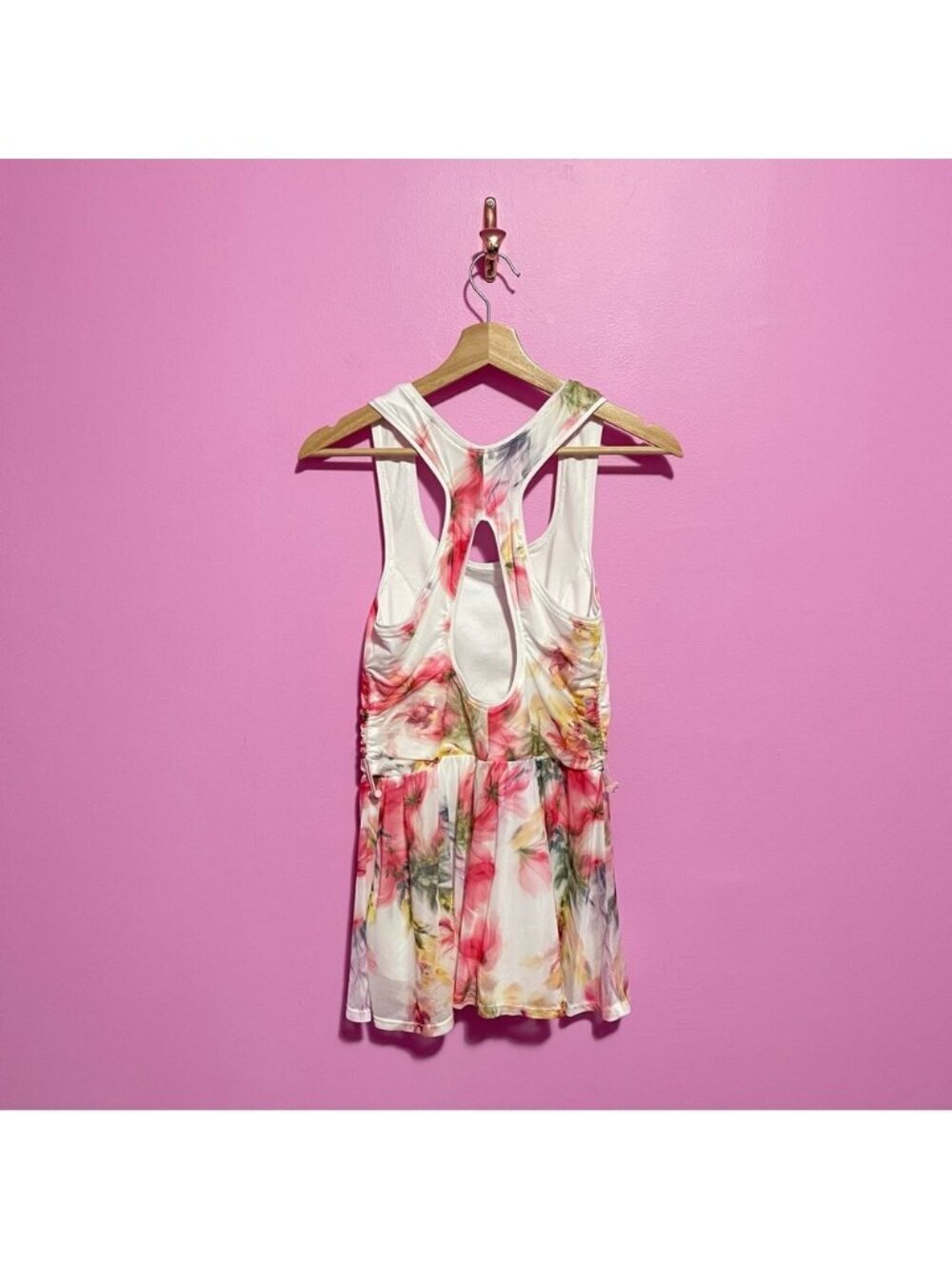 Daily Practice by Anthropologie Floral Scoop Neck Dress Romper Size Small‎ - Picture 8 of 11